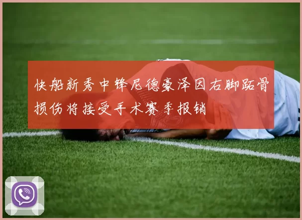 快船新秀中锋尼德豪泽因右脚跖骨损伤将接受手术赛季报销